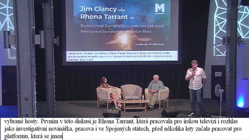 Jim Clancy, Rhona Tarrant: Budoucnost žurnalistiky v postfaktické době